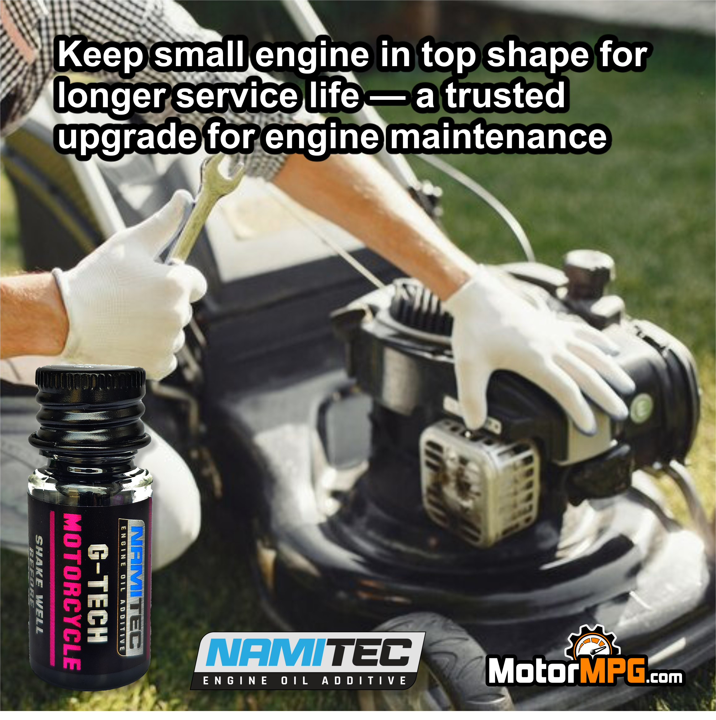 G-TECH MOTORCYCLE | High Performance Graphene Nanotechnology Engine Oil Additive 8ml