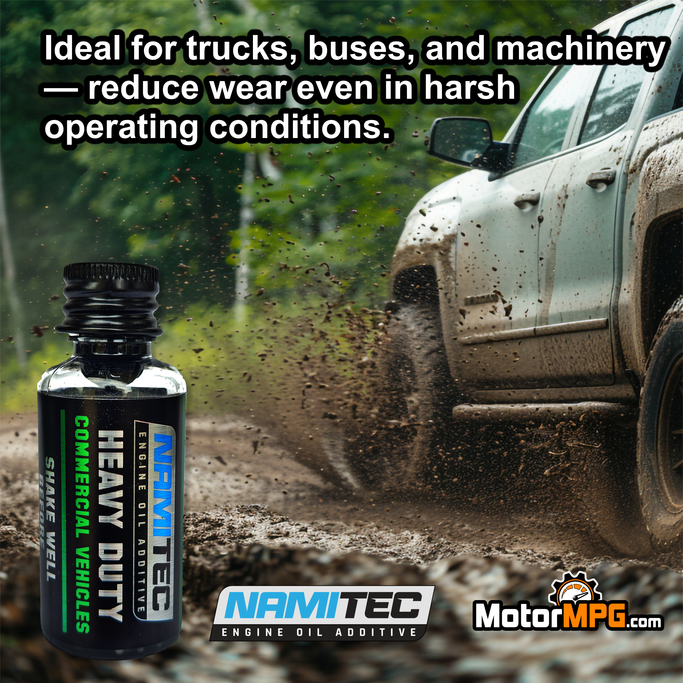 HEAVY DUTY COMMERCIAL Fleet Vehicles | High Performance Graphene Nanotechnology Engine Oil Additive 30ml