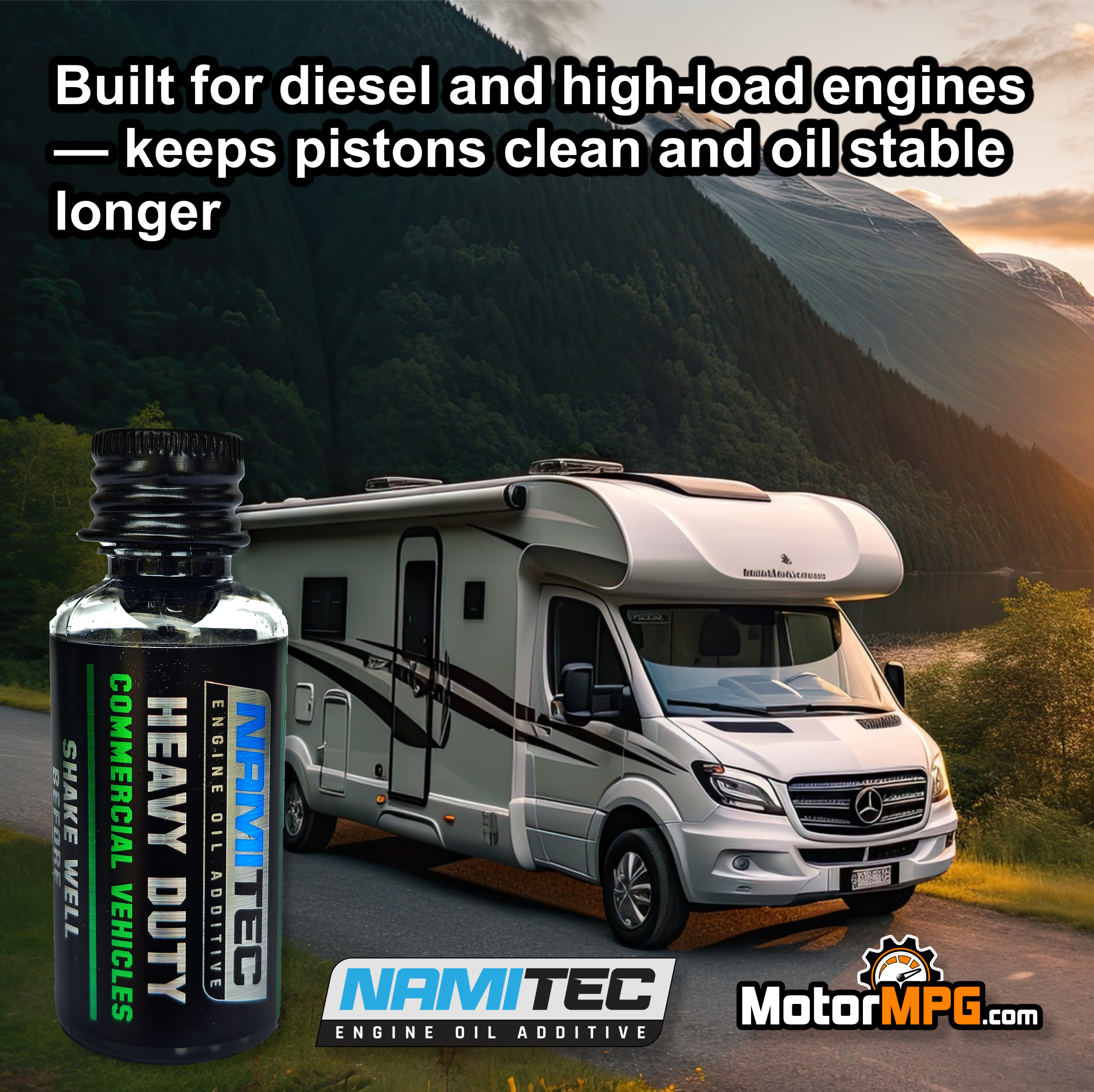HEAVY DUTY COMMERCIAL Fleet Vehicles | High Performance Graphene Nanotechnology Engine Oil Additive 30ml