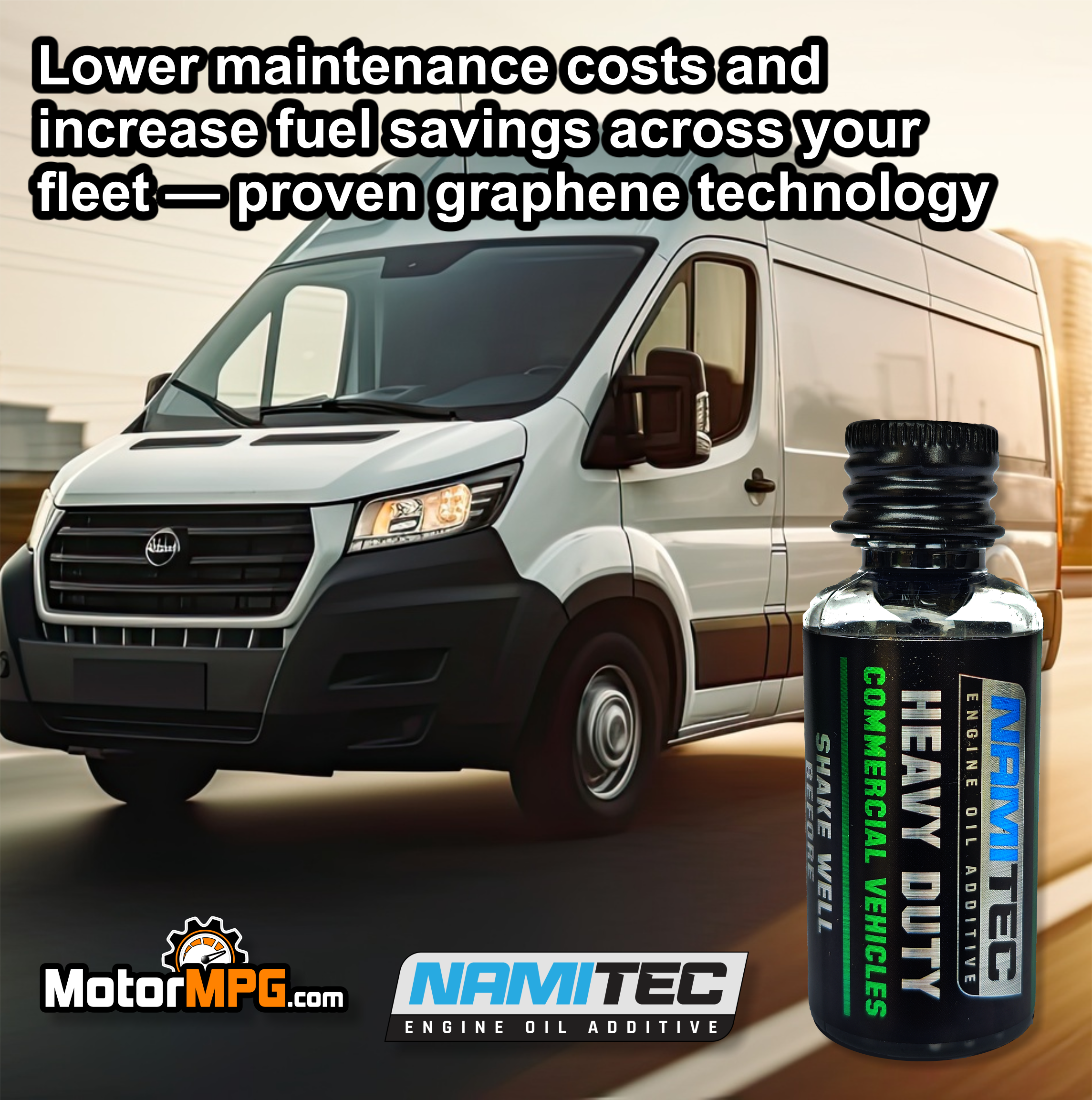 HEAVY DUTY COMMERCIAL Fleet Vehicles | High Performance Graphene Nanotechnology Engine Oil Additive 30ml