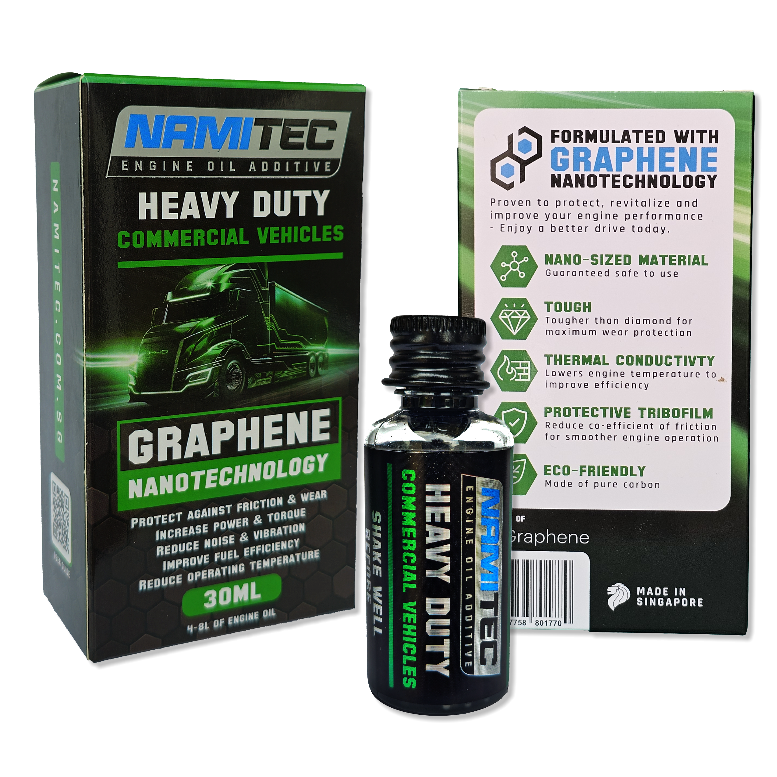 HEAVY DUTY COMMERCIAL Fleet Vehicles | High Performance Graphene Nanotechnology Engine Oil Additive 30ml